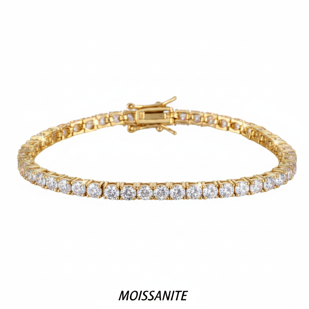 צמיד טניס מוסונייט mosi001-2.5mm-3.3ct-3.78ct–3-M