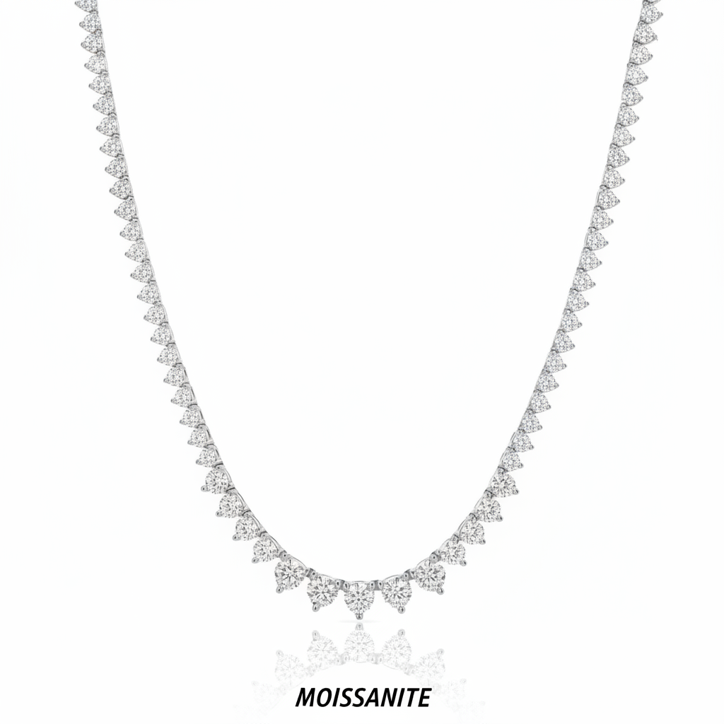 שרשרת טניס מוסונייט mosi007-3-5mm-15.1ct–1-M