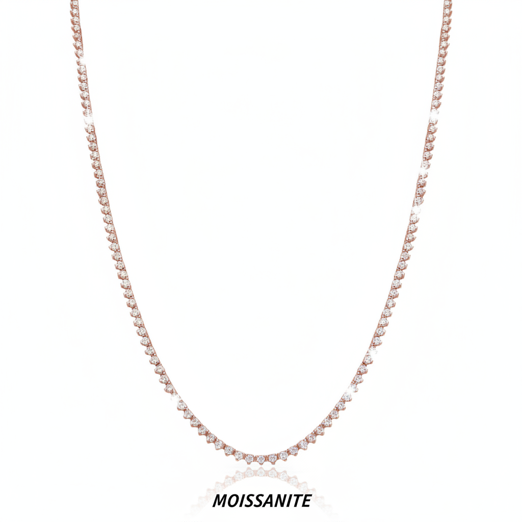 שרשרת טניס מוסונייט mosi008-3mm-12ct–2-M
